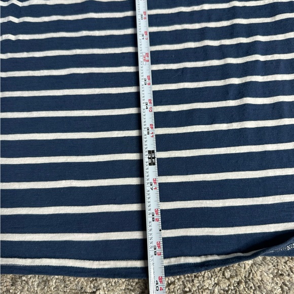 Pact Relaxed Slub Henley Tank Dress Medium Blue stripe organic Cotton coastal - Picture 15 of 15